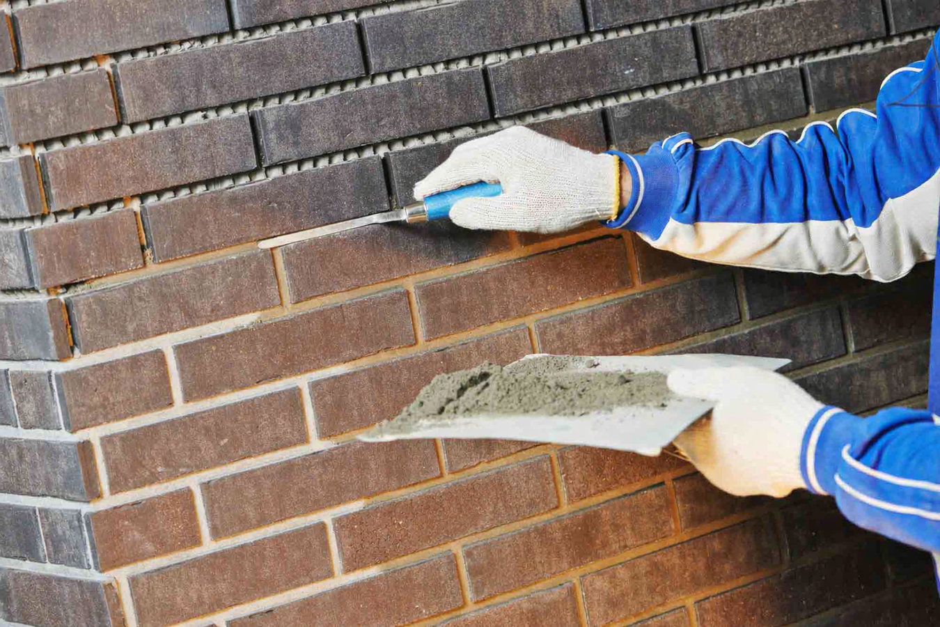 Brick wall installation in La Verne, CA