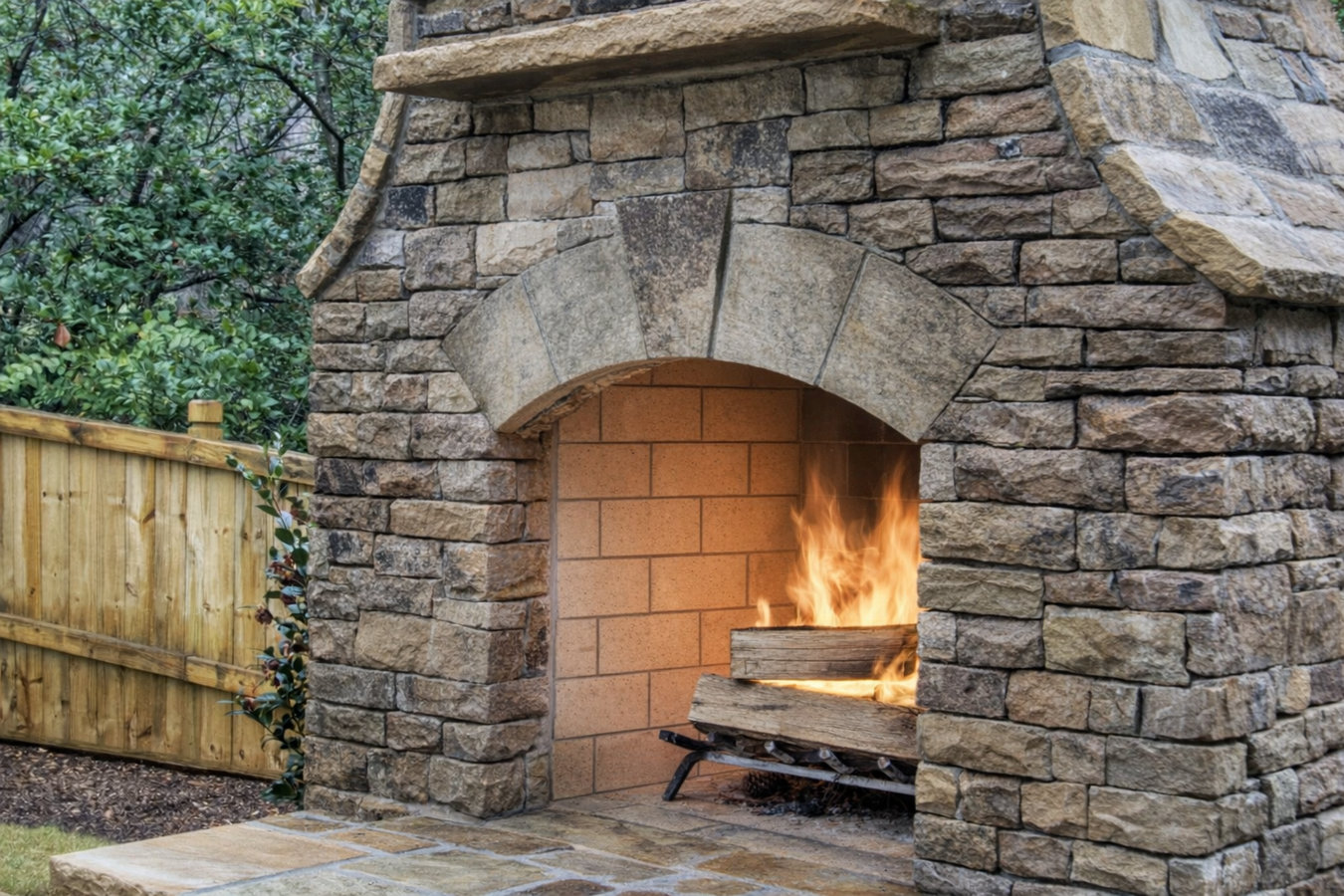 Fireplace installation