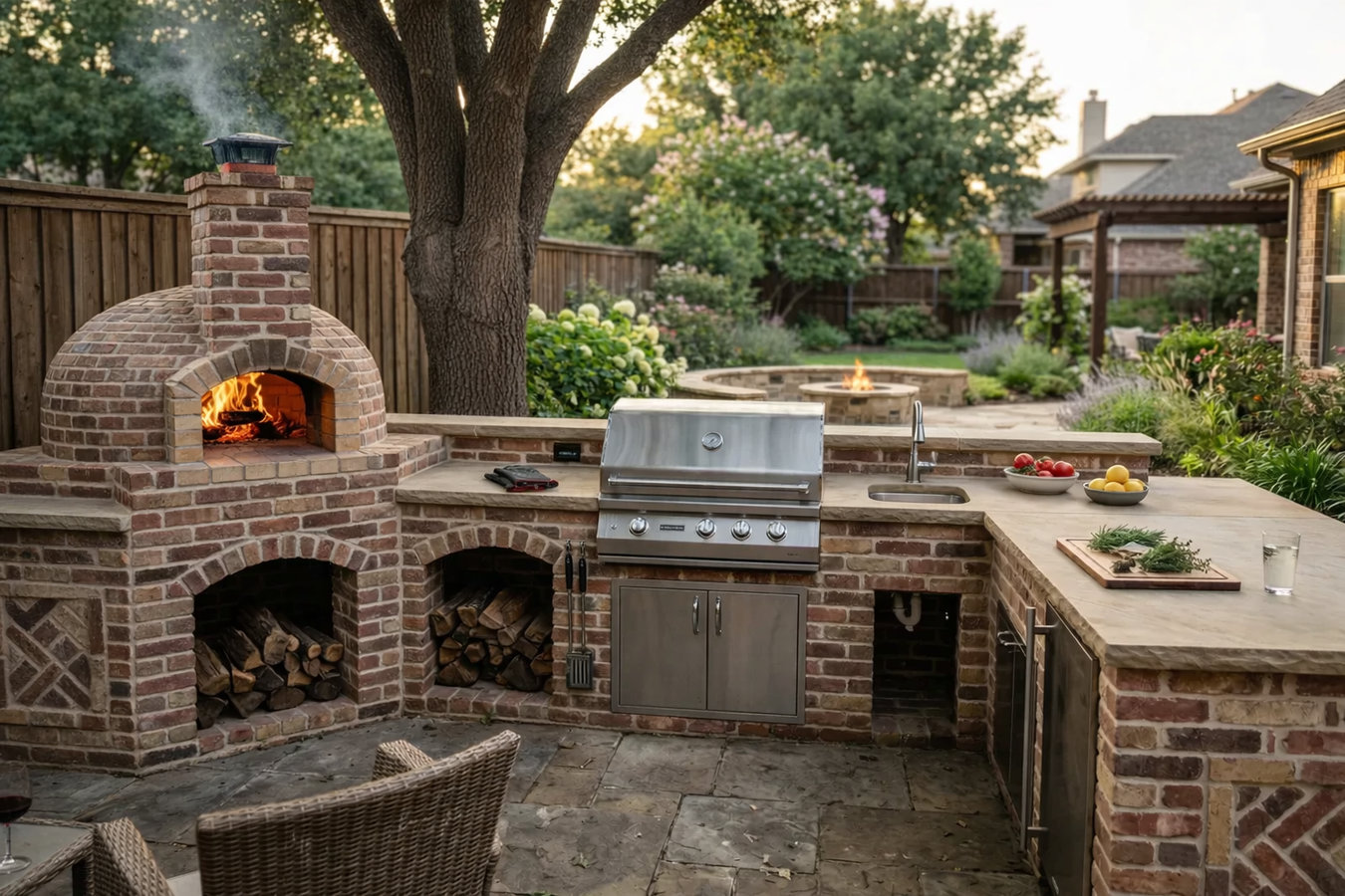 Outdoor kitchen masonry in La Verne, CA